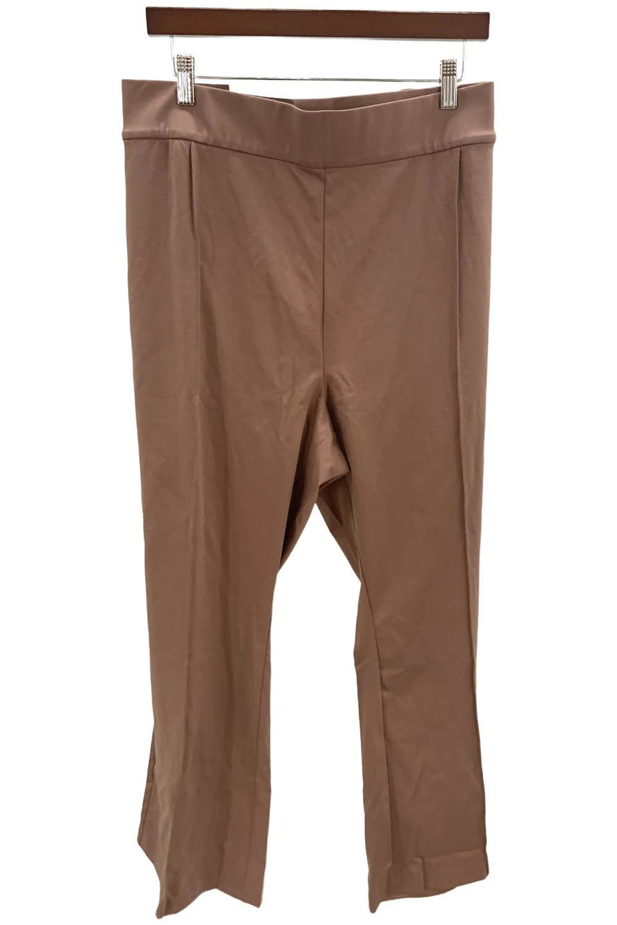 Isaac Mizrahi Live! Woman's Elements Knit High Waist Pant Chestnut - Petites
